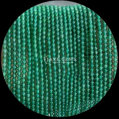 Natural Round Gemstone Beads Elegant Green Agate Rhodonite dan Snowflake Obsidian untuk membuat perhiasan DIY