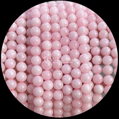 Manik-manik Bulat dalam Berbagai Warna Natural Rose Quartz Golden Rutilated Quartz untuk Perhiasan DIY
