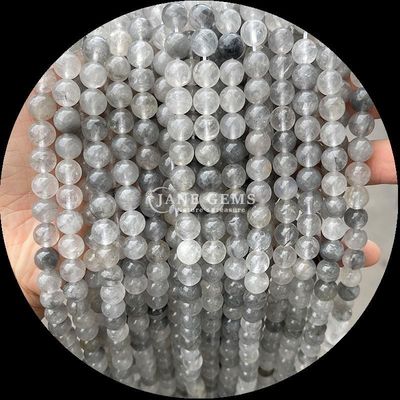 Manik-manik Bulat dalam Berbagai Warna Natural Rose Quartz Golden Rutilated Quartz untuk Perhiasan DIY