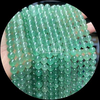 Manik-manik Bulat dalam Berbagai Warna Natural Rose Quartz Golden Rutilated Quartz untuk Perhiasan DIY