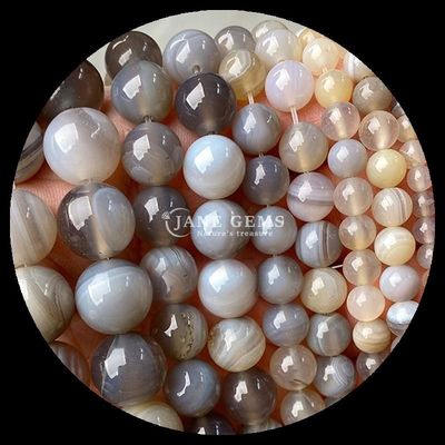 Bentuk Bulat 8mm Natural Gemstone Beads Berbagai Agate Beads Carnelian Kuning Bergaris Agate Loose Bead Strand untuk Perhiasan DIY