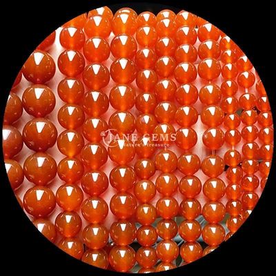 Bentuk Bulat 8mm Natural Gemstone Beads Berbagai Agate Beads Carnelian Kuning Bergaris Agate Loose Bead Strand untuk Perhiasan DIY