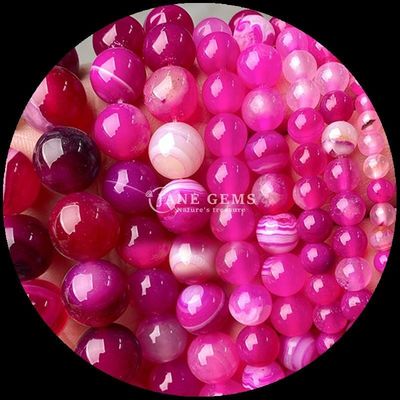 Bulat 8mm Polished Natural Gemstone Manik-manik Untaian Untuk Perhiasan Membuat DIY Gelang Kalung Dalam Multi warna