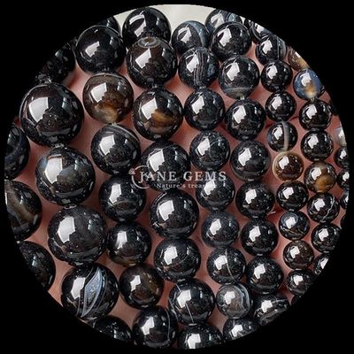 Bulat 8mm Polished Natural Gemstone Manik-manik Untaian Untuk Perhiasan Membuat DIY Gelang Kalung Dalam Multi warna