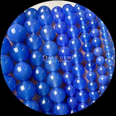 Bulat 8mm Polished Natural Gemstone Manik-manik Untaian Untuk Perhiasan Membuat DIY Gelang Kalung Dalam Multi warna