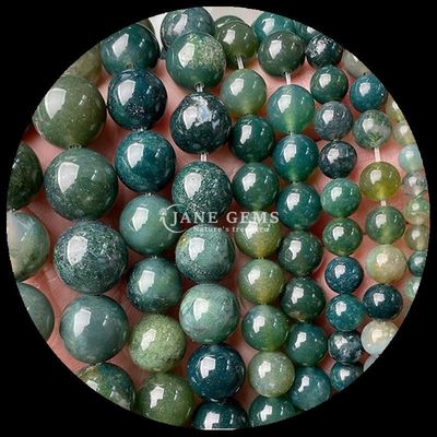Batu permata 8mm manik-manik Agate Berbagai manik-manik Agate Hijau Agate Carnelian Brown Agate Loose Bead Strands untuk DIY