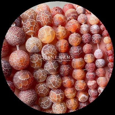 Multi-warna Agate Manik 8mm Ukuran manik Batu permata alami Potongan bulat Pelangi Weathered Agate Strands longgar untuk DIY Hadiah