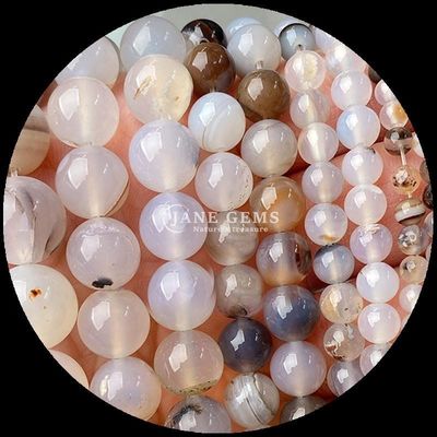 Batu permata berbentuk bulat multi-warna manik-manik Agate untuk DIY Earrings Perhiasan