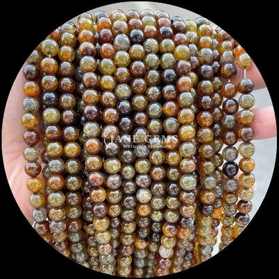 Batu permata berbentuk bulat multi-warna manik-manik Agate untuk DIY Earrings Perhiasan