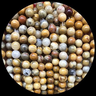 Customized Multi-warna manik-manik Agate dalam bentuk bulat 8mm dari untuk pembuatan perhiasan