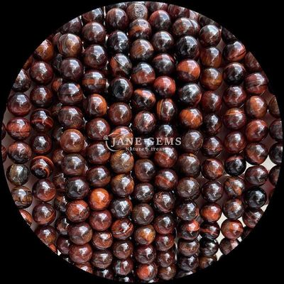 Batu permata Bentuk bulat manik Mata harimau Biru Untaian manik longgar untuk perhiasan DIY dan hadiah