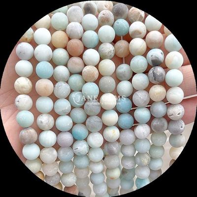 Manik-manik batu permata berwarna-warni 8mm Berbagai helai manik-manik bulat longgar untuk pembuatan gelang dan kalung