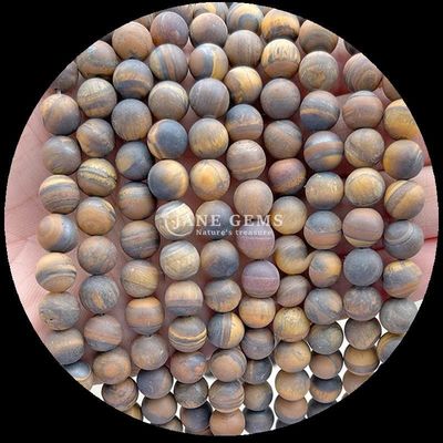 Manik-manik batu permata berwarna-warni 8mm Berbagai helai manik-manik bulat longgar untuk pembuatan gelang dan kalung