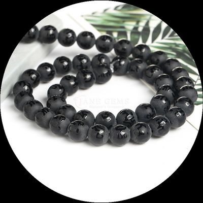 Batu permata alami bermacam-macam pita Agate Frosted Round Agate Loose Bead Strands tambahan sempurna untuk koleksi kalung Anda