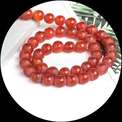 Batu permata alami bermacam-macam pita Agate Frosted Round Agate Loose Bead Strands tambahan sempurna untuk koleksi kalung Anda