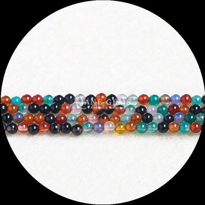 DIY Perhiasan Membuat dengan Permata Alam Manik 4mm Ukuran Cantik Crystal Rose Kuarsa Sodalite Lolos Manik Strands