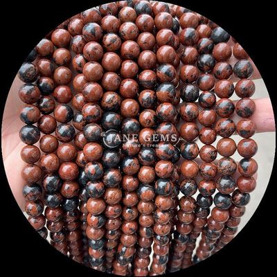 Bentuk Bulat Permata Manik-manik Sempurna untuk Gelang Berbagai Jenis Batu Darah Naga India Agate Lolos Bulat Permata Manik-manik Untaian