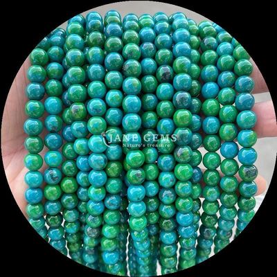 Batu permata potong bulat manik emas batu pasir lumut agate tourmaline berbagai kristal penyembuhan bebas manik untaian terbaik DIY perhiasan membuat penting