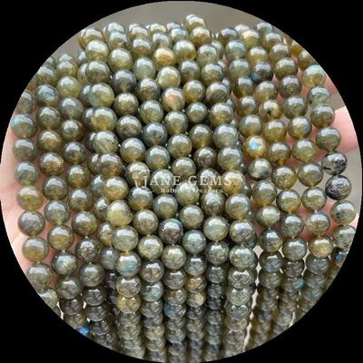 Batu permata potong bulat permata manik Zebra Jasper Mahagoni Obsidian Berbagai jenis Batu Crystal Healing Strands manik longgar untuk aksesori buatan tangan