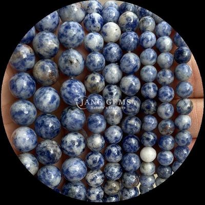 Batu permata Bentuk Bulat Howlite Rohdonite Batu Kristal Berbagai Jenis Batu Penyembuhan untuk Perhiasan DIY