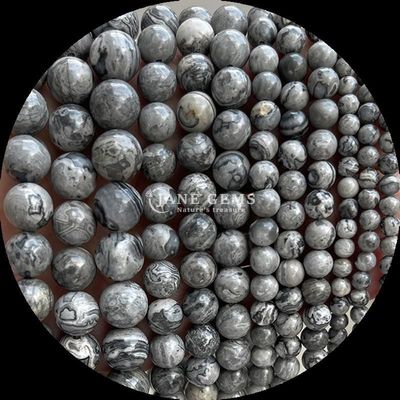 Permata Manik Bentuk Bulat 8mm Alam untuk B2B Distributor Batu permata Berbagai Batu Penyembuhan Kristal Zebra Jasper Amazonite dan Lebih untuk DIY