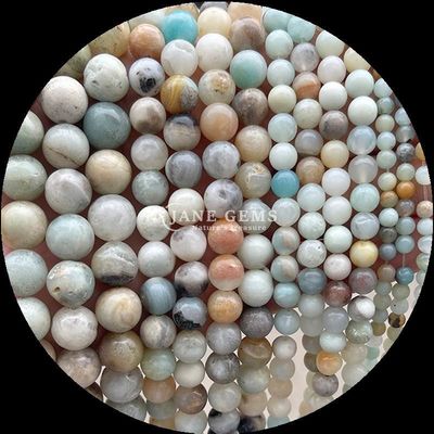 Permata Manik Bentuk Bulat 8mm Alam untuk B2B Distributor Batu permata Berbagai Batu Penyembuhan Kristal Zebra Jasper Amazonite dan Lebih untuk DIY