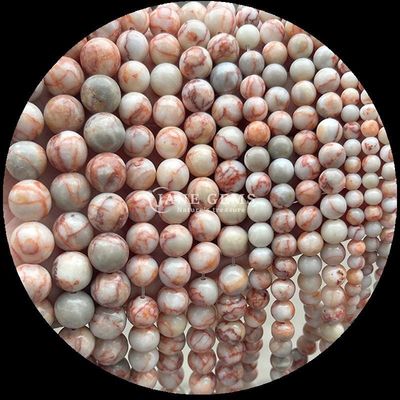 Permata Manik Bentuk Bulat 8mm Alam untuk B2B Distributor Batu permata Berbagai Batu Penyembuhan Kristal Zebra Jasper Amazonite dan Lebih untuk DIY