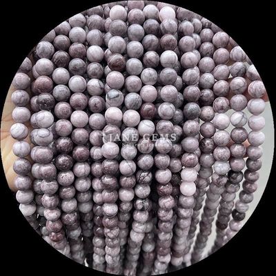 8mm Polished Gemstone Beads Hematite Yooperlite Dan Lebih Berbagai Jenis Crystal Healing Stone Loose Bead Strands untuk Aksesoris Mode