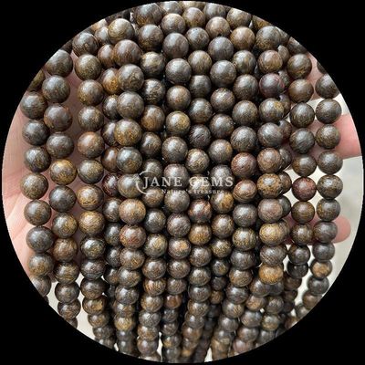 Batu permata manik-manik Bentuk bulat Berbagai batu penyembuhan alami Emas Batu pasir Labradorite Untaian manik longgar untuk kebutuhan pelanggan Anda