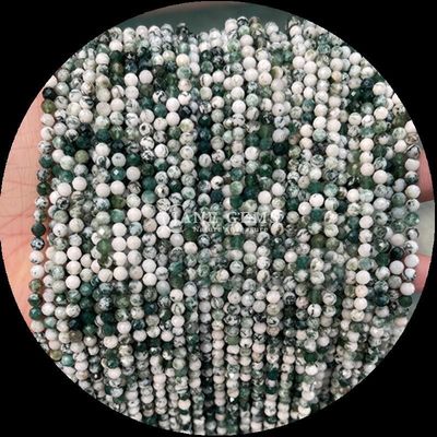 Bentuk Bulat Batu permata berwarna-warni Natural Crystal Healing Rose Quartz, Lapis Lazuli Faceted Loose Bead Strands untuk Perhiasan DIY