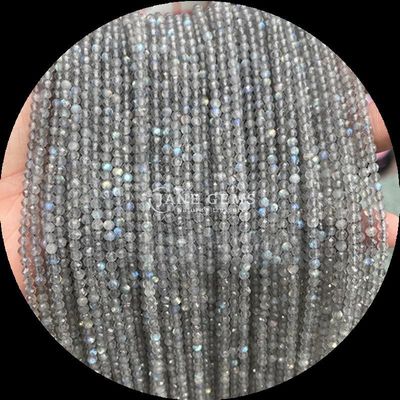 Bentuk Bulat Batu permata berwarna-warni Natural Crystal Healing Rose Quartz, Lapis Lazuli Faceted Loose Bead Strands untuk Perhiasan DIY