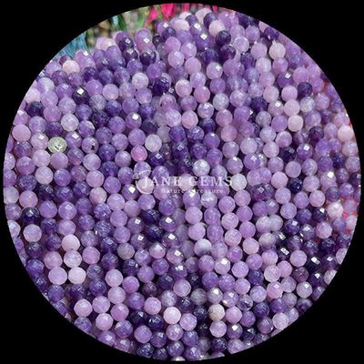 Tingkatkan pembuatan perhiasan DIY Anda dengan permata manik bulat dan batu permata alami berbagai kristal alami batu penyembuhan dalmatian jasper tourmaline longgar mini faceted manik benang