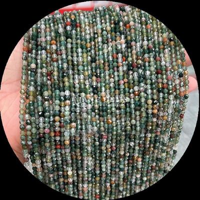 8mm Multi-warna Batu permata manik-manik Merah Jasper Tiger's Eye Mini Faceted Crystal Healing Loose Bead Strands untuk desain perhiasan dan produksi