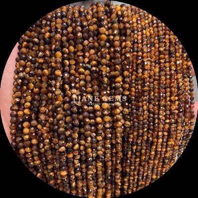 8mm Multi-warna Batu permata manik-manik Merah Jasper Tiger's Eye Mini Faceted Crystal Healing Loose Bead Strands untuk desain perhiasan dan produksi