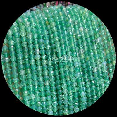 Batu permata bulat manik pilihan utama untuk pembuatan perhiasan DIY dan aksesoris pribadi berbagai jenis Ruby Zoisite Strawberry Kuarsa Mini Faceted Loose Bead Strands Crystal Healing Stones