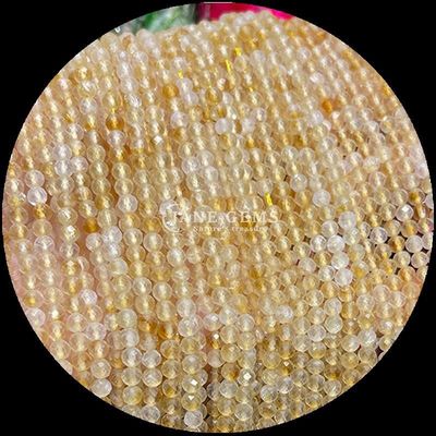 Batu permata bulat manik pilihan utama untuk pembuatan perhiasan DIY dan aksesoris pribadi berbagai jenis Ruby Zoisite Strawberry Kuarsa Mini Faceted Loose Bead Strands Crystal Healing Stones