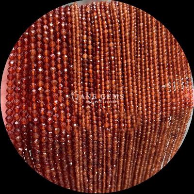 Batu permata bulat manik pilihan utama untuk pembuatan perhiasan DIY dan aksesoris pribadi berbagai jenis Ruby Zoisite Strawberry Kuarsa Mini Faceted Loose Bead Strands Crystal Healing Stones