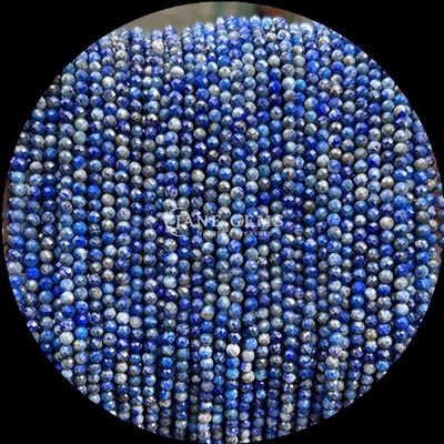 Asal Usul Kalung Permata Manik Prehnite Lapis Lazuli Mini Faceted Loose Bead Strands Cocok untuk Berbagai Warna